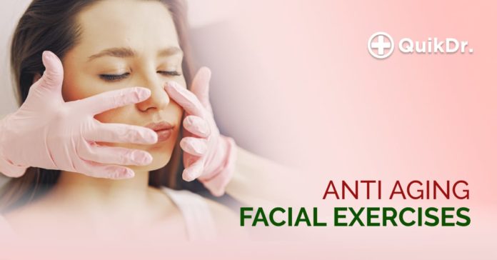 Anti-aging facial exercises