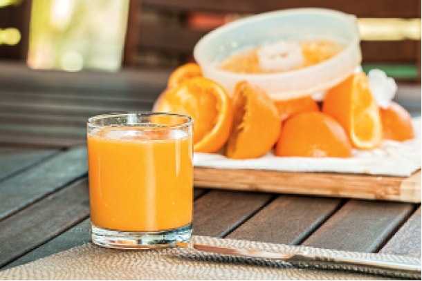 Orange juice- Potassium Rich Foods