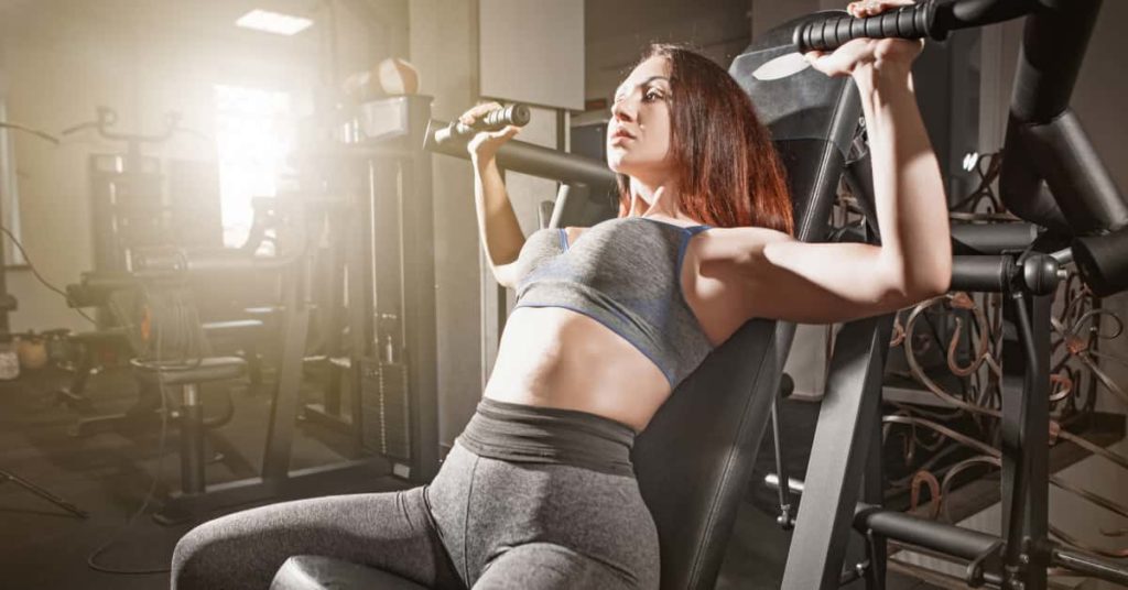 Effective Chest Exercises For Women at Home- Chest press