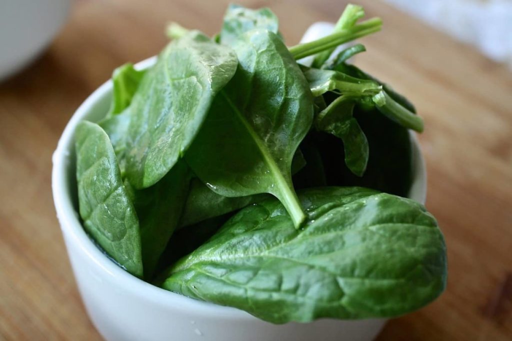 Spinach-potassium rich foods